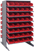 2 Side Sloped Rack, 16Shelves, 80Bin/red; Shelving Unit Type Quantum Storage - 44AC6343 - Newark, An Avnet Company