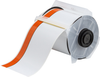 Brady B-595 Orange / White Indoor / Outdoor Vinyl Thermal Transfer Continuous Thermal Transfer Printer Label Roll - 4 in Width - 100 ft Length - 113160 - 754473-99846 - R. S. Hughes Company, Inc.