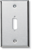 Wallplate Stainless Steel Single-Gang DB-15 - WP080 - Black Box