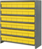 Closed Shelving, 7Shelves, 36Bins, Yel; Shelving Unit Type Quantum Storage - 44AC4639 - Newark, An Avnet Company