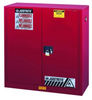Justrite Sure-Grip EX 30 gal Red Hazardous Material Storage Cabinet - 43 in Width - 44 in Height - Floor Standing - 697841-11090 - 697841-11090 - R. S. Hughes Company, Inc.