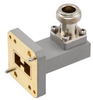 WRD-650 to Type N Female Waveguide to Coax Adapter UG Square Cover with 6.5 GHz to 18 GHz in Copper Alloy - FMWCA1111 - Fairview Microwave Inc.
