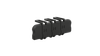 4 Pos. Female SIL Cable Right Angled Housing Rear Cap - KA1-5100498 - Harwin Plc