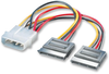 Lead, Sata, 4P To 2X15P, 160Mm; Connector Type A Roline - 55W4514 - Newark, An Avnet Company