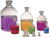 Narrow Mouth Glass Reagent Bottles w/ Ground Glass Stoppers -- 215241