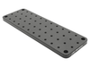 Optical Breadboard Plate, Solid Aluminum, 100 x 300 mm, 25 mm M6 Grid -- M-SA2-04X12 - Image