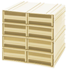 Interlocking Cabinet, 8Drawer, Ivory; No. Of Drawers Quantum Storage - 44AC6108 - Newark, An Avnet Company