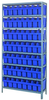 Open Shelving, 8Shelves, 28Bins, Blue; Shelving Unit Type Quantum Storage - 44AC8957 - Newark, An Avnet Company