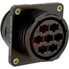 Connector; 7; Receptacle; Wire; 23; AllPlastic; 1-3/8-18 UNEF-2A; 0.220 in. - 70082875 - Allied Electronics, Inc.