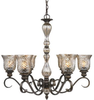 8118-6 BUS Mid. Chandeliers-Glass Up - 376403 - Capital Lighting, Inc.