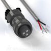 MS, 3-pin, 3 conductor, 3M cable assembly - Image
