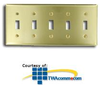 Leviton 5-Gang Standard Size Commercial Grade Toggle Switch - 81023 - TelephoneStuff.com