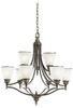31351-708 Mid. Chandeliers-Glass Up - 361406 - Capital Lighting, Inc.