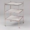 Nickel Etagere with Ivory Shagreen - FTA03/N/IS - Vaughan Designs, Inc.