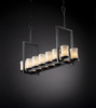 GLA-8764-16-WHTW-MBLK Island/Pool Table-Pillar Candle - 494966 - Capital Lighting, Inc.