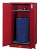 Justrite Sure-Grip EX 55 gal Red Hazardous Material Storage Cabinet - 34 in Width - 65 in Height - Floor Standing - 697841-11472 - 697841-11472 - R. S. Hughes Company, Inc.