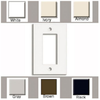 SINGLE GANG DECORA WALL PLATE BROWN - LE-80401 - MilesTek Corporation