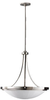 Light Uplight Chandelier - F2583/3BS - Murray Feiss Lighting