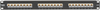 CAT6 Patch Panel, 1U, Unshielded, Angled 24-Port (Up) -- JPM624-45ANG-U - Image