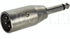 TecNec XLM-SP XLR Male To 1/4 Phone Male Adapter - XLM-SP - Visual Sound, Inc.