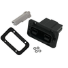 SBS®X-75A PANEL MOUNT RECEPTACLE KIT, GRAY SIGNAL HOUSING - SBSX75A-PMREC-KIT-GRA - Anderson Power Products