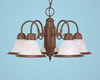 Mid. Chandeliers-Glass Down - 730380 - Capital Lighting, Inc.