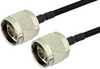N Male to N Male Semi-Flexible Precision Cable 9 Inch Length Using PE-SR402FLJ Coax, RoHS - PE39465-9 - Pasternack