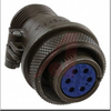 connector,metal circ,str plug,cl b,size22,4 #8 solder socket cont,olive drab - 70109052 - Allied Electronics, Inc.