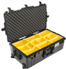 Pelican 1615 Air Case with Yellow Padded Dividers - Black | SPECIAL PRICE IN CART -- PEL-016150-0040-110 - Image