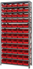 Open Shelving, 13Shelves, 60Bins, Red; Shelving Unit Type Quantum Storage - 44AC8970 - Newark, An Avnet Company