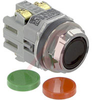 Switch,Pushbutton,Flush Mount,MomentaryAction,Black,Green,and Red Lens,1NO-1NC - 70172517 - Allied Electronics, Inc.