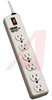 Surge Protector; 6; 15 A; lt 1 ns; 6 ft.; UL Listed; 15 A; 120 VAC; Metal; SJT - 70200236 - Allied Electronics, Inc.