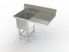 F1R Series, Single Bowl Sink - Right Drainboard - MF1-2020-36R - AERO Manufacturing Company