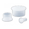 Flanged Plastic Caps for BSP and NPT Threads -- FCB0125 - Image