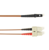 6m (19.7ft) SCMTRJ BN OM3 MM Fiber Patch Cable INDR Zip OFNP - FOCMP10-006M-SCMT-BR - Black Box