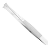 Excelta Three Star Utility Tweezers 35A-SA - Stainless Steel Straight Flat Tip - 0.29 in Tip Width - 4 3/4 in Length - 0.01 in Thick - EXCELTA 35A-SA - R. S. Hughes Company, Inc.