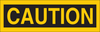 Brady B-302 Polyester Yellow Preprinted Header - 9 in Width x 2.25 in Height - Laminated - TEXT: CAUTION - 88915 - 754476-88915 - R. S. Hughes Company, Inc.