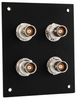 4 JACK PANEL INSERT BULKHEAD FEED THROUGH TRB 2 LUG NON ISOLATED - REF00173 - MilesTek Corporation
