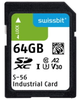 Industrial SD Card, S-56, 64 GB, 3D PSLC Flash, -25°C to +85°C - SFSD064GL1AM1TB-E-IK-21P-STD - Swissbit AG