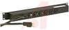 Power Strip; Aluminum; 20 A; 6/15 ft.; Black; 2 in.; 1-3/4 in.; Matte Finish -- 70091708