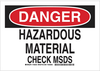 Chemical & Hazardous Material Sign - 126243 - Brady Corporation