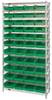 Open Wire Shelving, 12Shelves, 44Bin/grn; Shelving Unit Type Quantum Storage - 44AC8075 - Newark, An Avnet Company