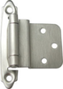 3/8 Inch Inset Hinge, Solid Brass, Satin Nickel - 408300 - HardwareSource, Inc.