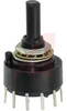 Switch, Rotary, 1.0 AMP @ 28VDC, 01 POLES, 12-MAX PositionS, REAR PC - 70152127 - Allied Electronics, Inc.