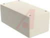 Enclosure; Polystyrene Plastic; Matte Textured; 2.6 in. L x 5.2 in. W; Grey - 70166933 - Allied Electronics, Inc.