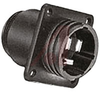 Connector; 3; Receptacle; Wire; 17; AllPlastic; 15/16-20 UNEF-2A; Panel; Nylon - 70082872 - Allied Electronics, Inc.