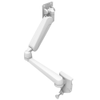 Monitor Mount, Height Adjusting, Double Arm, With VESA Mounting Plate, Rail Mount, Aluminum Alloy, Powder Coat, White - AV-D32-79W172-76 - Southco