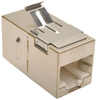 Cat6a Straight-Through Modular Shielded In-Line Snap-In Coupler (RJ45 F/F), TAA -- N235-001-SH-6A - Image