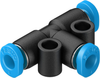 Push-in T-connector - QSMT-3 - Festo Corporation