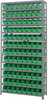 Open Shelving, 13Shelves, 96Bins, Green; Shelving Unit Type Quantum Storage - 44AC8810 - Newark, An Avnet Company